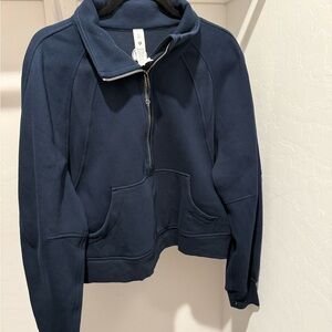 Lululemon Athletica Scuba TRUE NAVY Half-Zip funnel neck